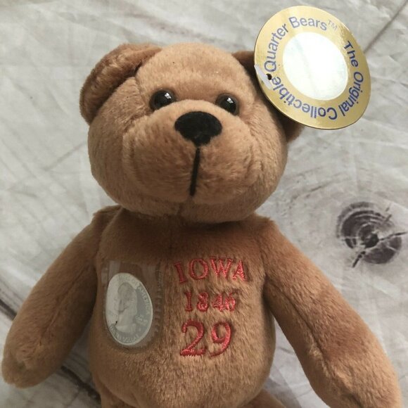 Timeless Toys The Original Collectible Quarter‎ Bears Iowa Plush 2002 - Picture 3 of 9